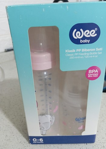 Wee Baby Klasik 250ml PP Biberon Seti Pembe - Görsel 4