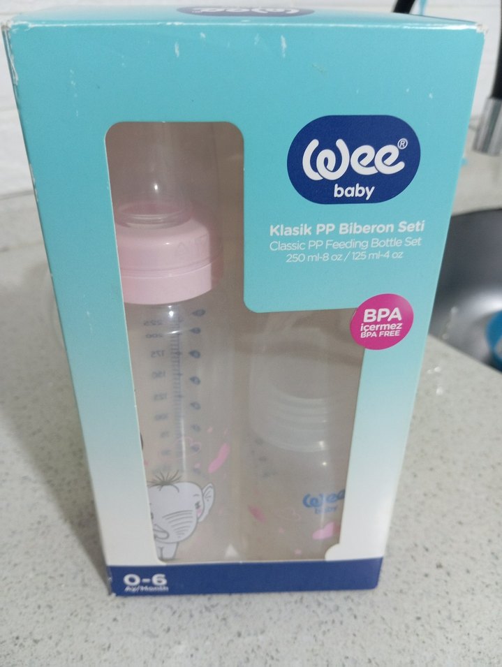 Wee Baby Klasik 250ml PP Biberon Seti Pembe - Görsel 2
