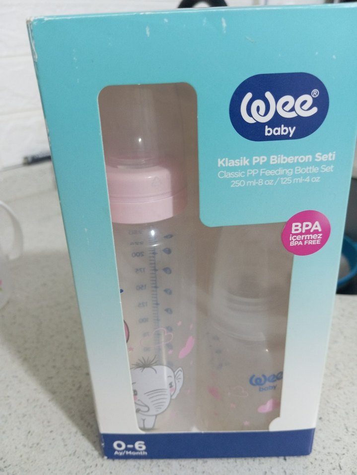 Wee Baby Klasik 250ml PP Biberon Seti Pembe - Görsel 4