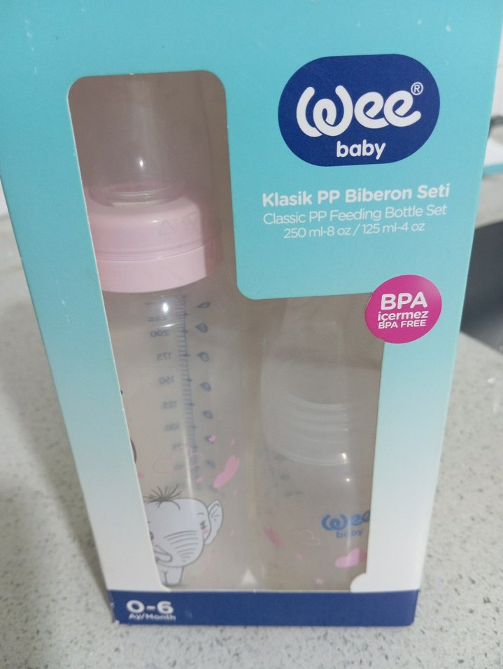 Wee Baby Klasik 250ml PP Biberon Seti Pembe - Görsel 3