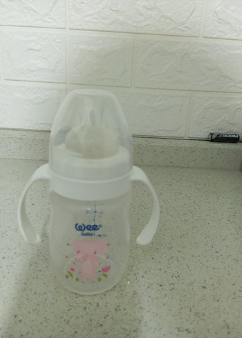 Bebek Biberonu Seti, Pastel Beyaz ve Mint Yeşili - Görsel 7