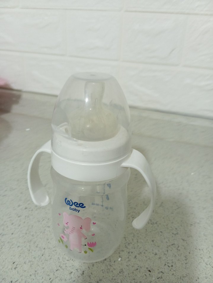 Bebek Biberonu Seti, Pastel Beyaz ve Mint Yeşili - Görsel 5