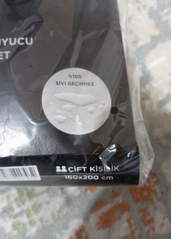 Baskılı Beyaz Su Geçirmez Yatak Koruyucu - Görsel 3