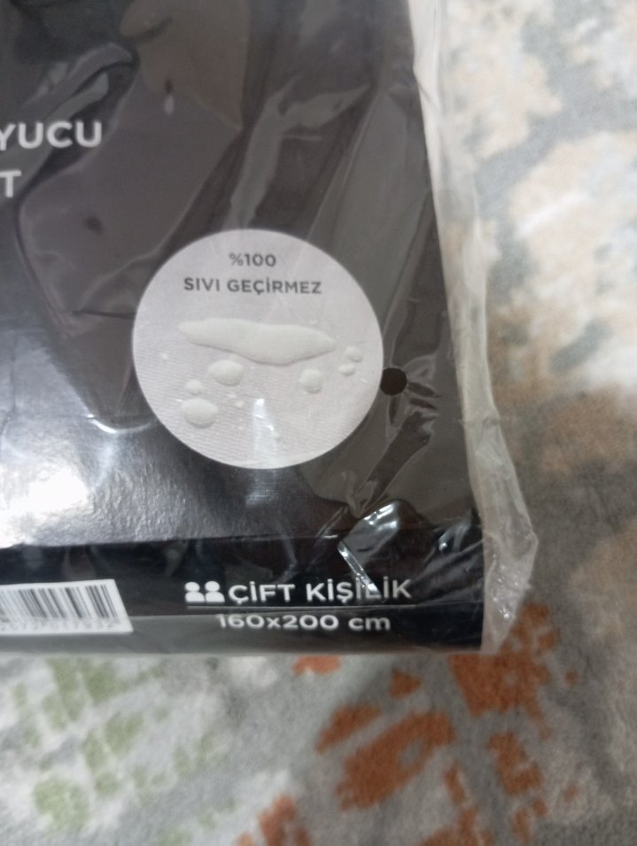 Baskılı Beyaz Su Geçirmez Yatak Koruyucu - Görsel 4