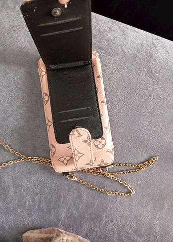 Zincir Detaylı Kadın Deri Çapraz Çanta - Görsel 7