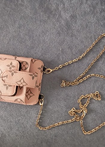 Zincir Detaylı Kadın Deri Çapraz Çanta - Görsel 2