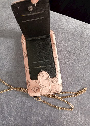 Zincir Detaylı Kadın Deri Çapraz Çanta - Görsel 6