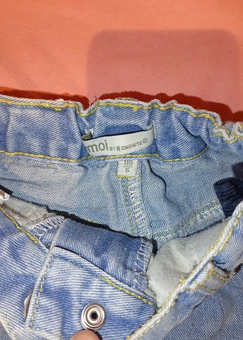 Dantel Detaylı Gri Mavi Kot Etek - Görsel 2