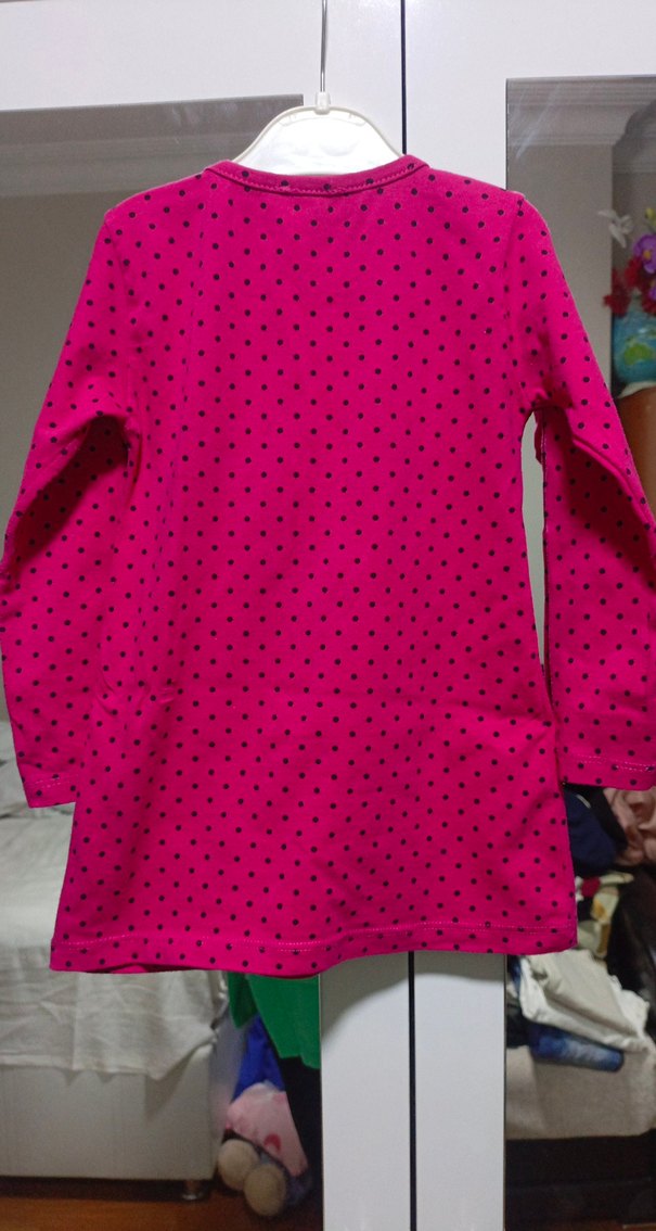 Kız Çocuk Pembe Uzun Kollu Sweatshirt - Görsel 3