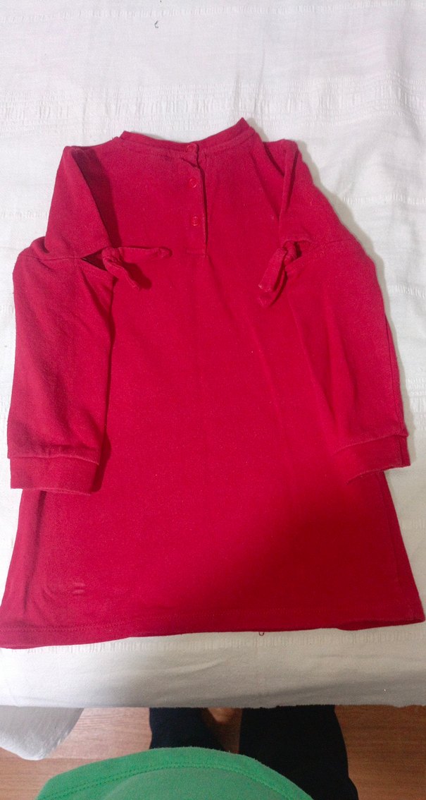 Kız Çocuk Kırmızı Baskılı Sweatshirt - Görsel 5