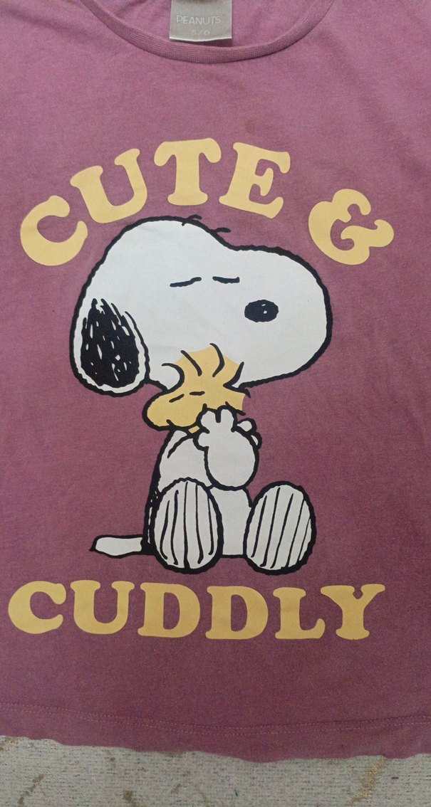 Mor Kız Çocuk Kısa Kollu Tişört - Görsel 2