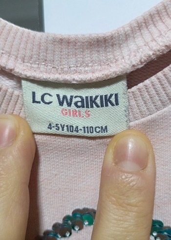 Kız Çocuk Pembe Penguen Desenli Triko Sweatshirt - Görsel 3