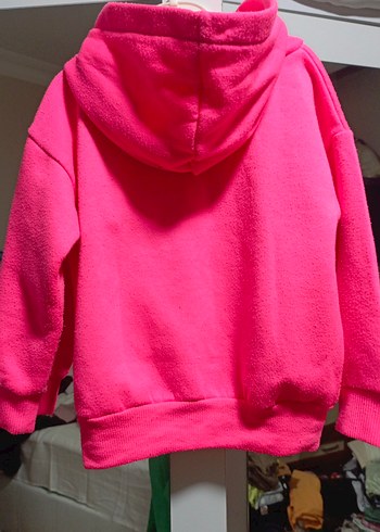 Pembe Payetli Kız Sweatshirt - Görsel 3