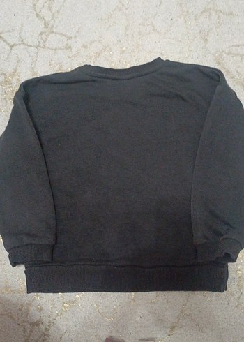 Kız Çocuk Gri Uzun Kollu Mickey Baskılı Sweatshirt - Görsel 4