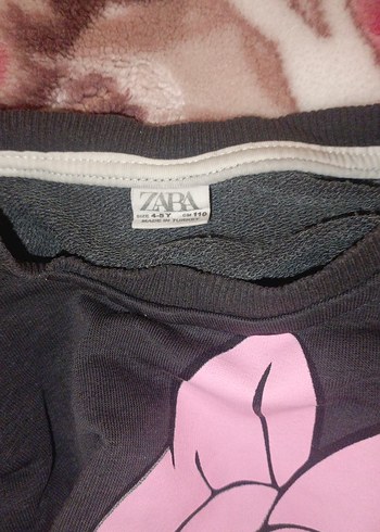 Kız Çocuk Gri Uzun Kollu Mickey Baskılı Sweatshirt - Görsel 2