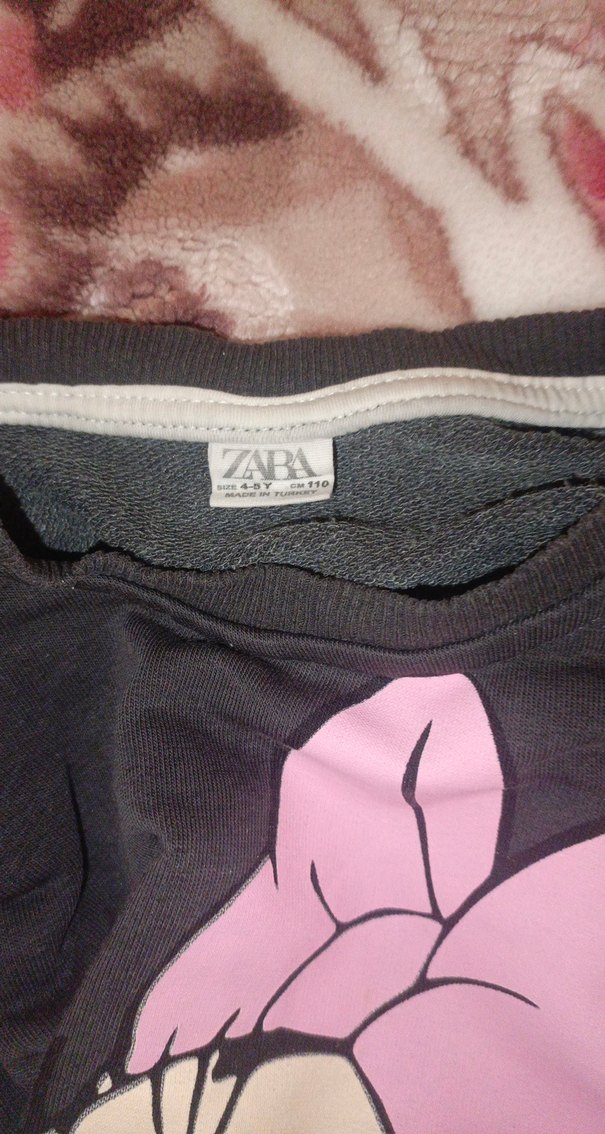 Kız Çocuk Gri Uzun Kollu Mickey Baskılı Sweatshirt - Görsel 2