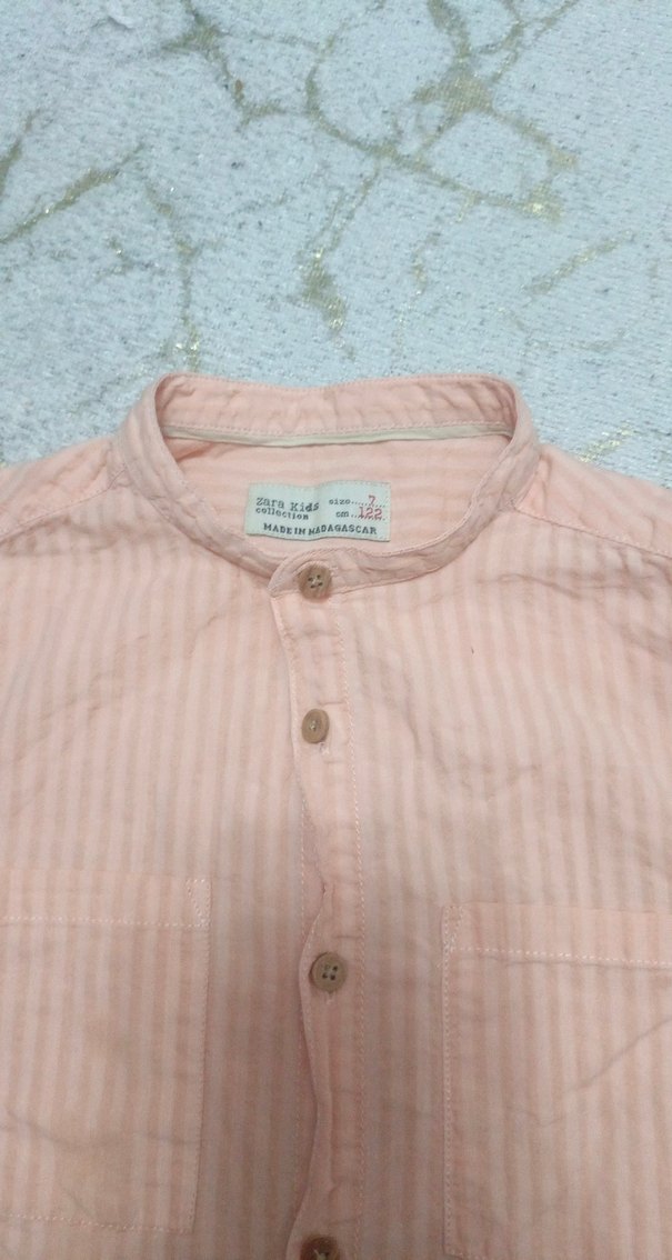 somon rengi hakim yaka gömlek - Görsel 3