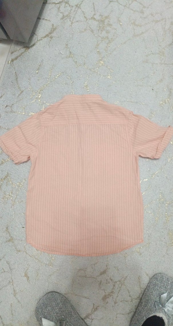 somon rengi hakim yaka gömlek - Görsel 5