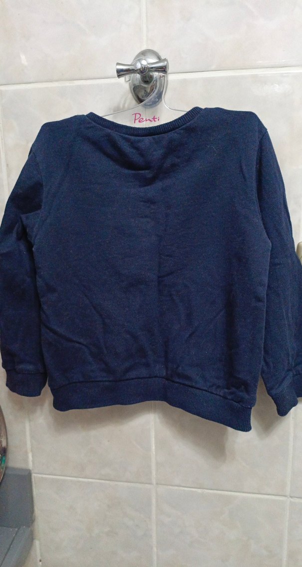 Erkek Çocuk Mavi Uzay Baskılı Sweatshirt - Görsel 4