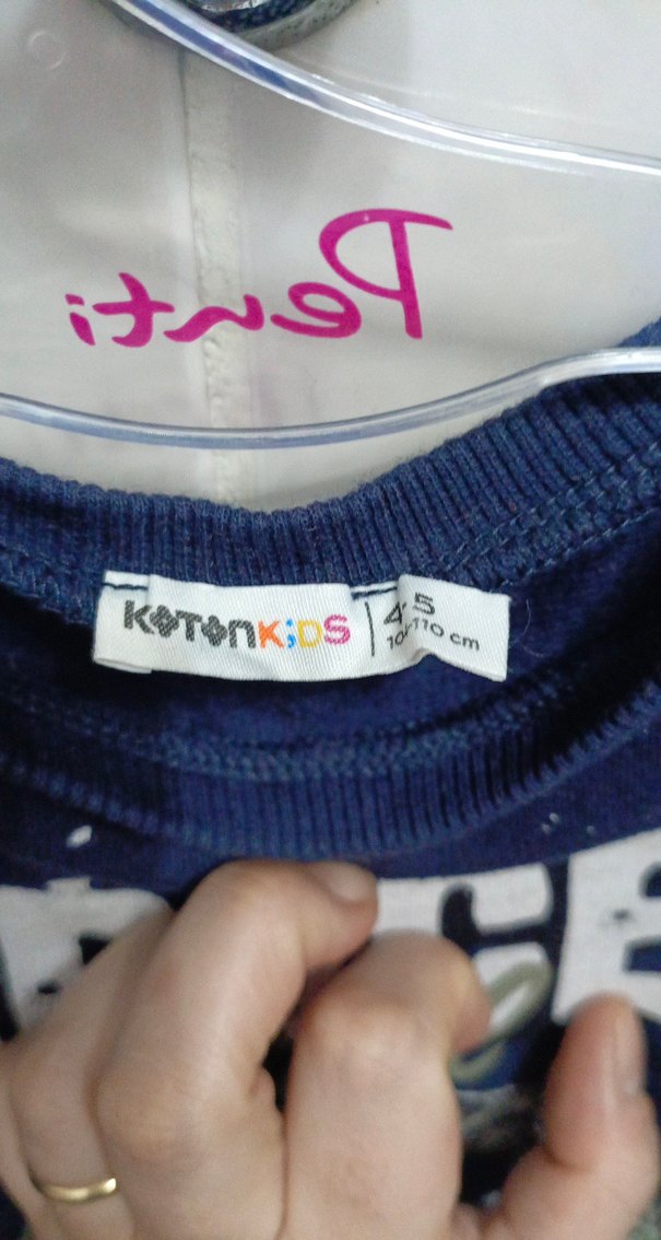 Erkek Çocuk Mavi Uzay Baskılı Sweatshirt - Görsel 3