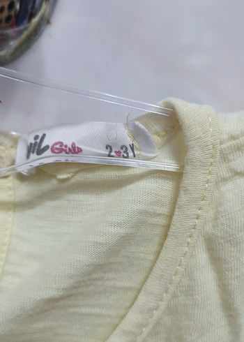 Kız Çocuk Sarı Kolsuz Fırfırlı Elbise - Görsel 2