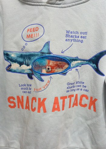 Mavi Baskılı Erkek Çocuk Sweatshirt - Görsel 2