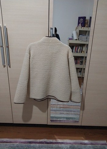 BEJ FERMUARLI ÖN CEPLİ PELUŞ SWEATSHİRT - Görsel 6