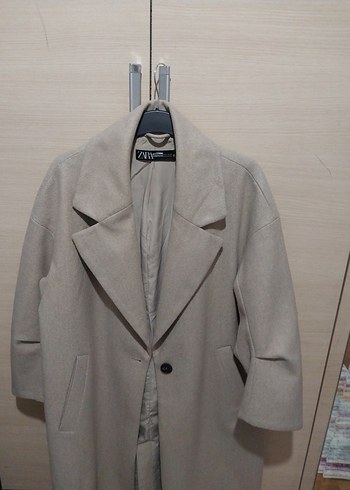 ZARA OVERSİZE BEJ KABAN - Görsel 5