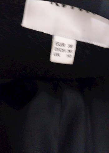 Tek Düğmeli Siyah Kaban - Görsel 7