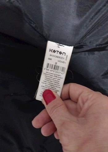 Tek Düğmeli Siyah Kaban - Görsel 6