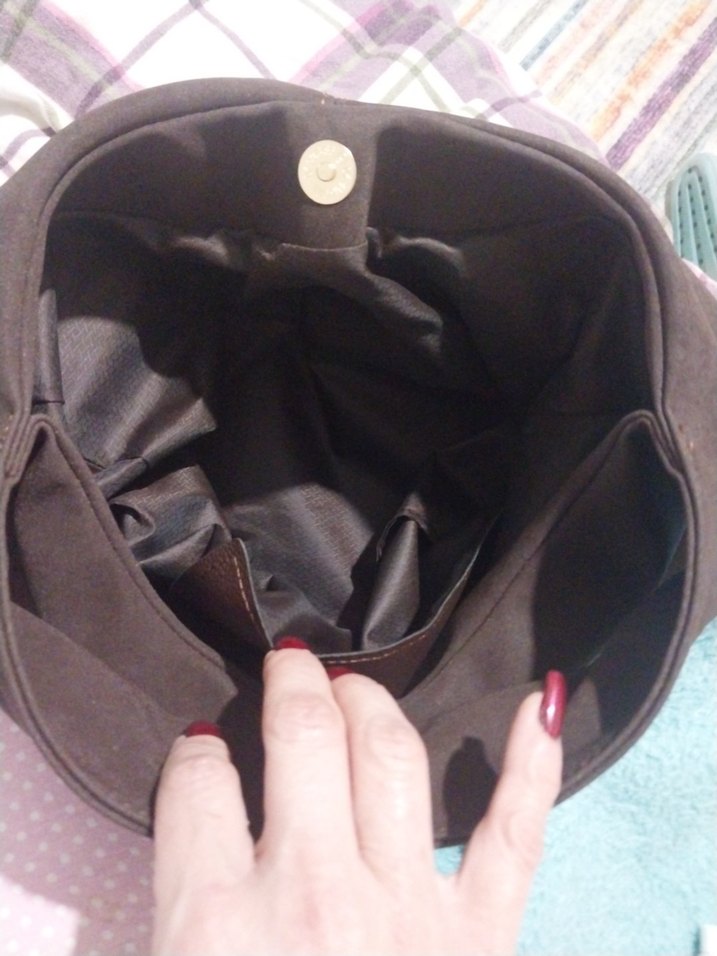 ACI KAHVE TREND SÜET KOL ÇANTASI - Görsel 4