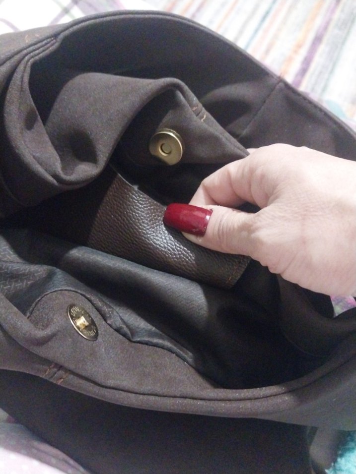 ACI KAHVE TREND SÜET KOL ÇANTASI - Görsel 3