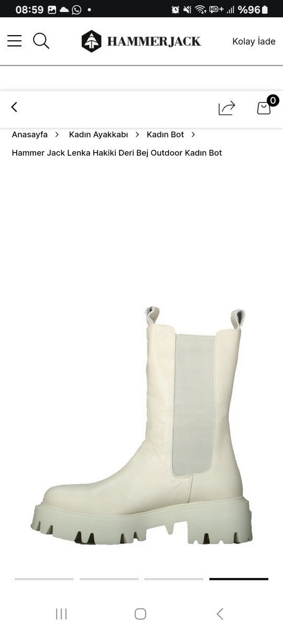 HAMMER JACK SÜET BEJ PLATFORM  BOT - Görsel 2