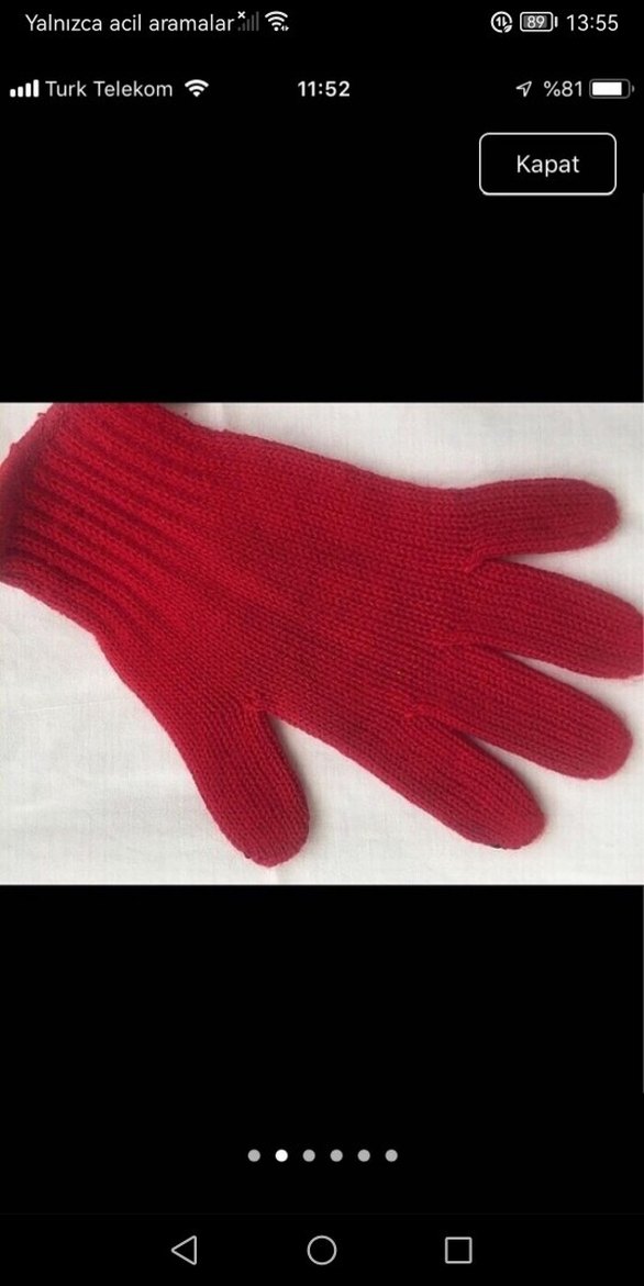 Unısex çocuk eldiven - Görsel 2