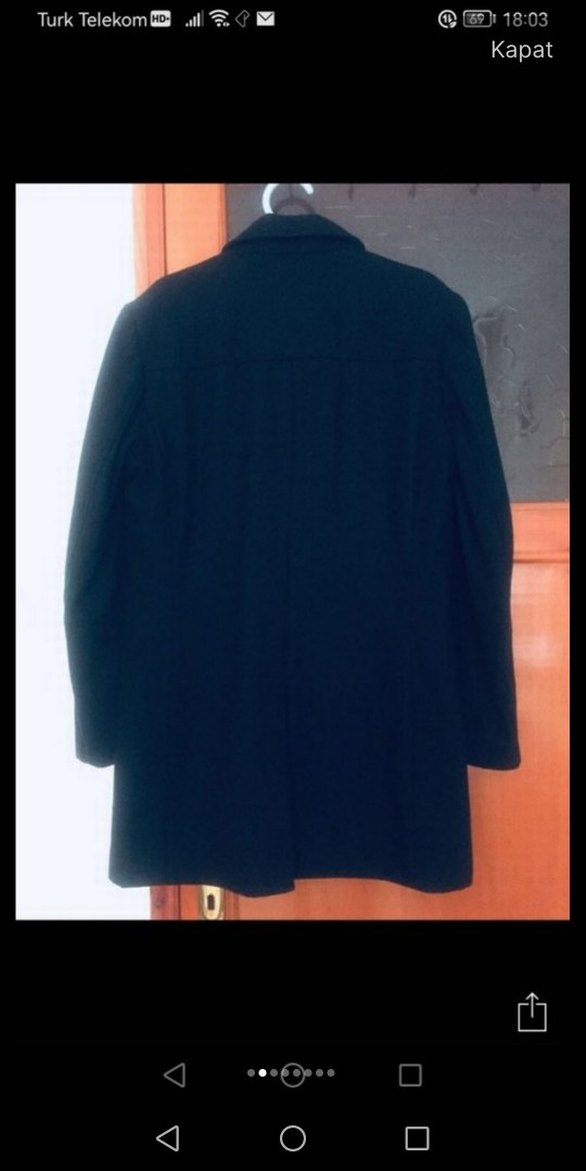 Manguun erkek kaşe kaban - Görsel 2