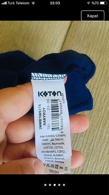 24-36 Ay Beden Koton erkek çocuk tişört