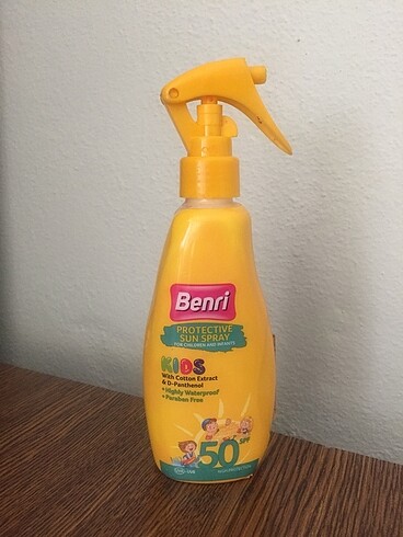 Benri kids çocuk güneş spreyi