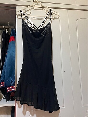 m Beden Bershka tül elbise