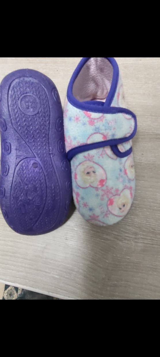 Kız Çocuk Mavi Bağcıklı Sıcak Terlik - Görsel 2