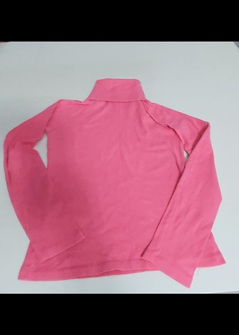 Bayan  Pembe Balıkçı Yaka Düğmeli Sweatshirt - Görsel 3