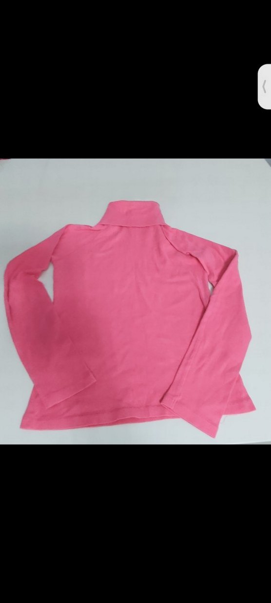 Bayan  Pembe Balıkçı Yaka Düğmeli Sweatshirt - Görsel 3
