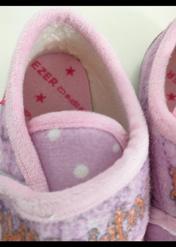 Kız Çocuk Pembe Renkli Sıcak Ev Terliği - Görsel 4