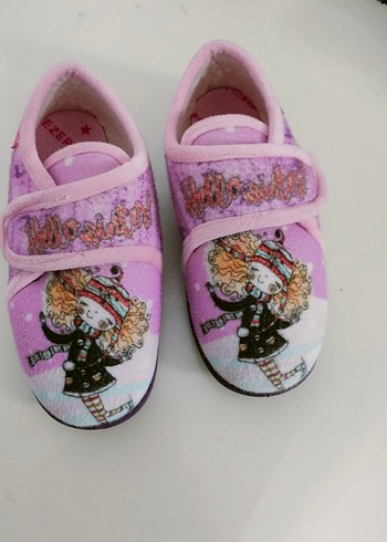 Kız Çocuk Pembe Renkli Sıcak Ev Terliği - Görsel 2