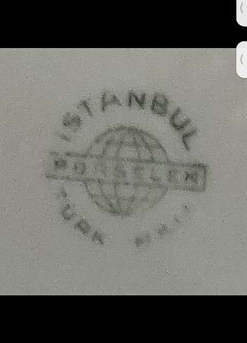 Diğer İstanbul porselen Vintage tabak