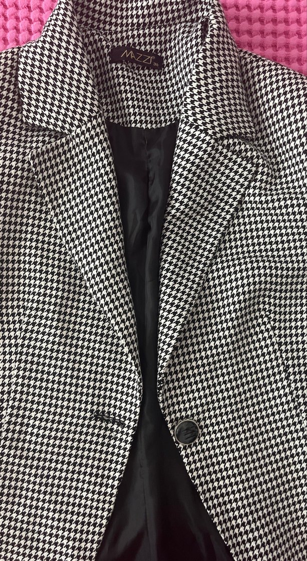 Düğmeli Regular Fit Kadın Blazer Ceket - Görsel 4