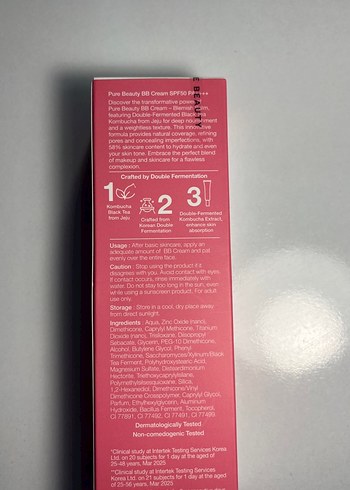 PURE BEAUTY 02 Natural BB Krem SPF 50 PA+++ - Görsel 2