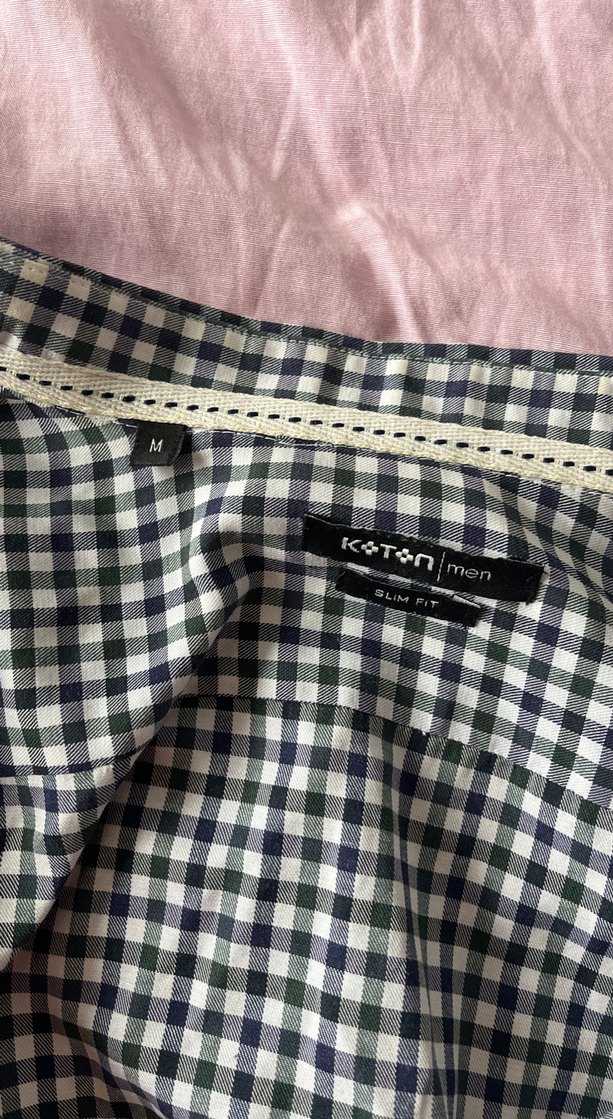 Erkek Gri Düğmeli Gömlek - Görsel 2