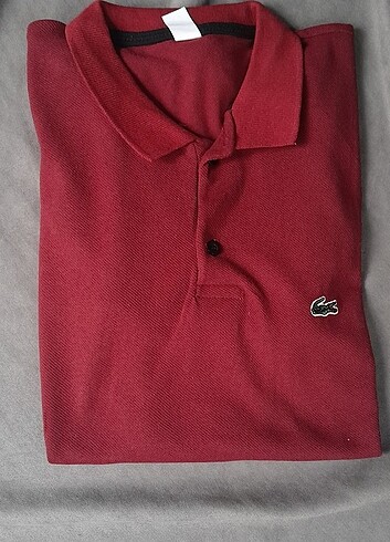 Diğer Lacoste İşlemeli Erkek T-Shirt | Bordo 