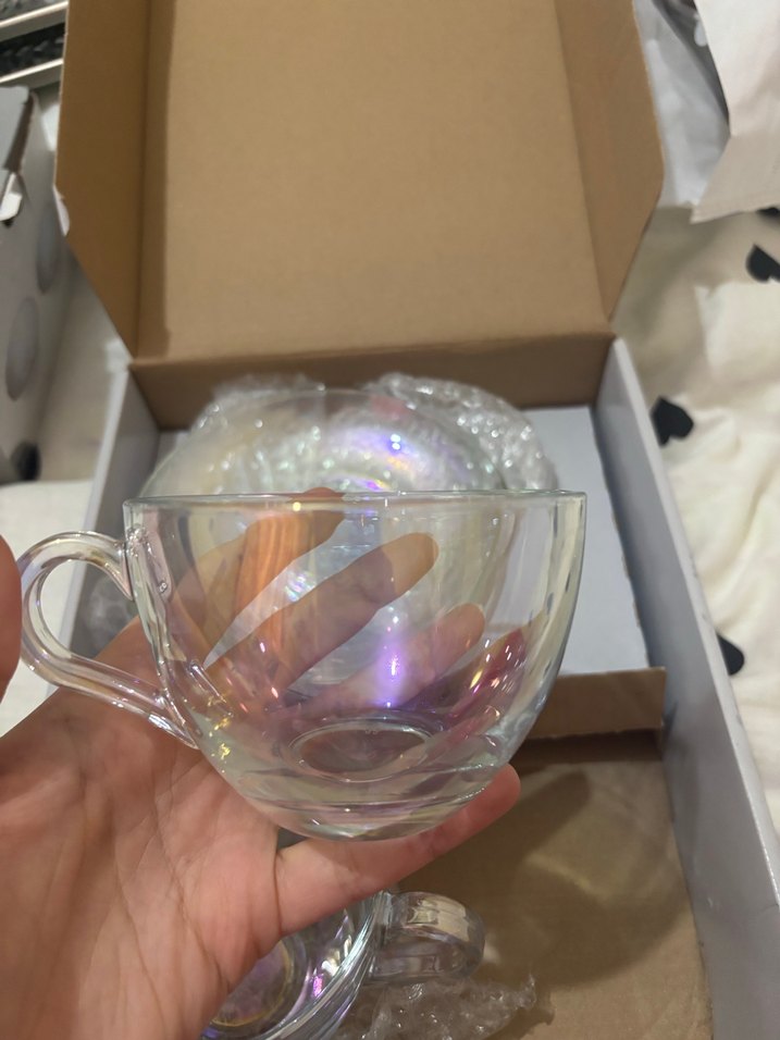 LCW Home 2'li Pembe Cam Fincan Seti - Görsel 2