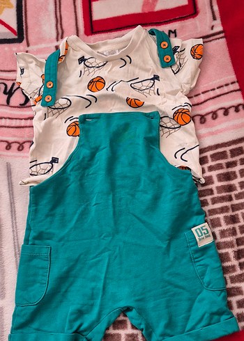 Renkli Baskılı Kısa Kollu Erkek Tulum - Görsel 2